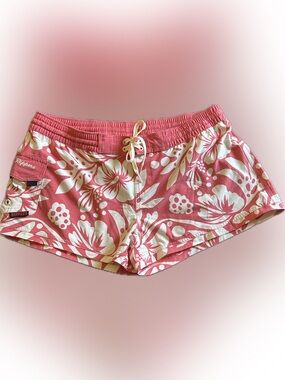 Maui Rippers Pink Floral Bermuda Shorts Size XL